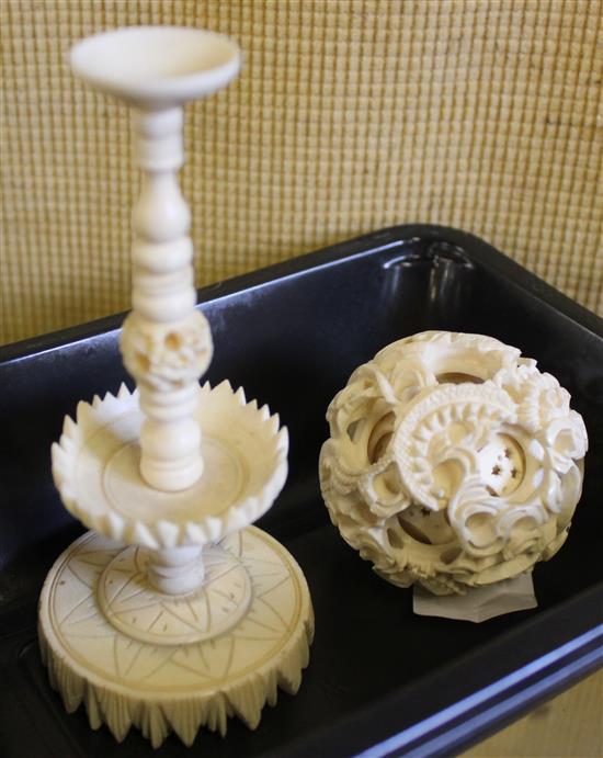 Ivory puzzle ball